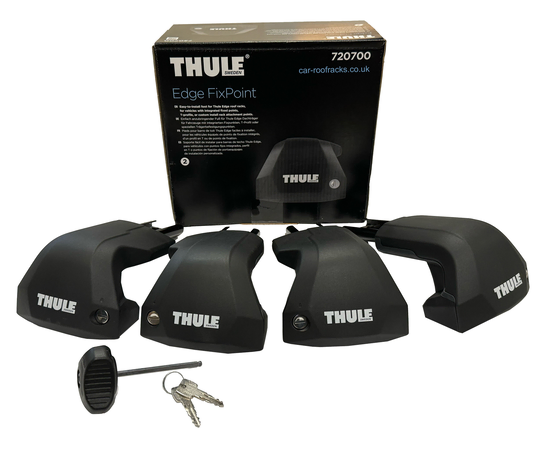 Thule 7207 Foot Pack includes 4 lockable feet, 1 torque limited tightening tool and 2 keys